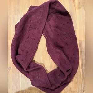 Toad&Co Burgundy Knit Infinity Scarf
